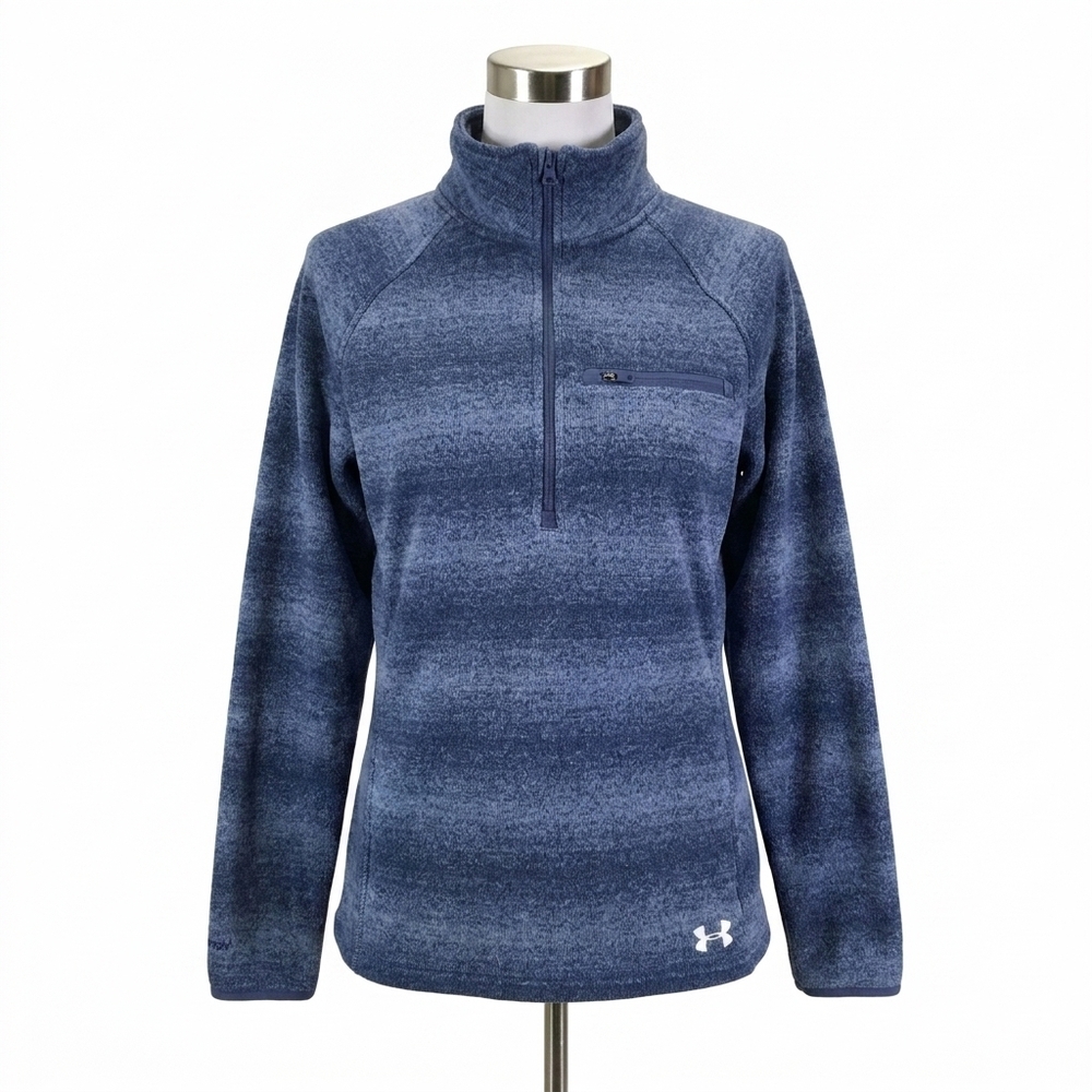 NEW UNDER ARMOUR wintersweet half zip fleece pullover in faded ink